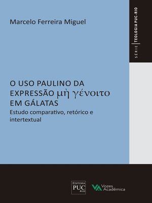 cover image of O uso paulino da expressão "de jeito nenhum" em Gálatas